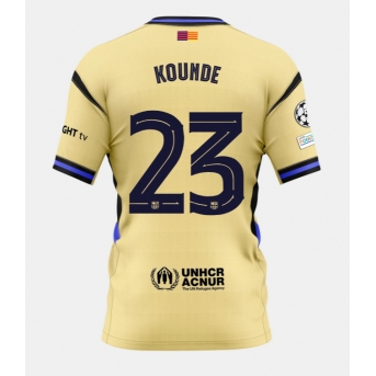Billige Fotballdrakt Barcelona Jules Kounde #23 Replika Bortedrakt 2025-26 Kortermet